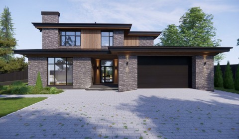 Проект двухэтажного дома из керамических блоков площадью 500 кв. м.